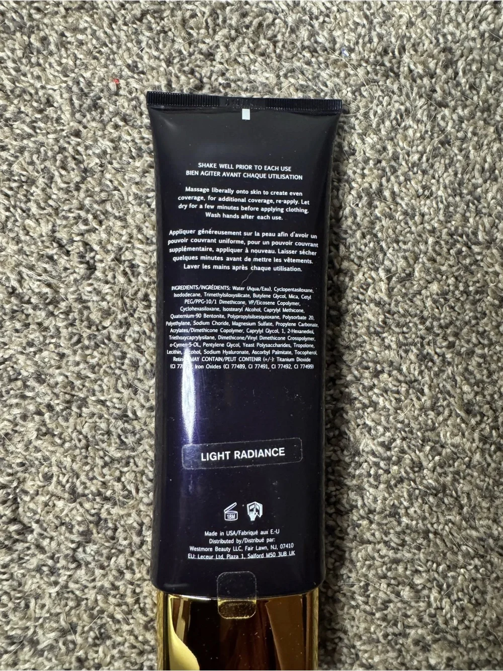 Westmore Beauty Lasting Effects Body Coverage Perfector - Light Radiance